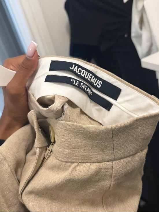 Jacquemus Pants - Jacquemus Beige Linen 'Le Splash' Pant